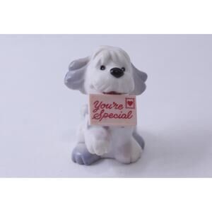 Puppy with Valentine Card, PVC Figurine, Avon, The Greeting Gang, You're Special